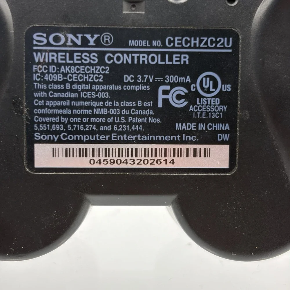 Sony Playstation 3 PS3 Genuine OEM Dualshock 3 Ps3 Black Controller Sixaxis